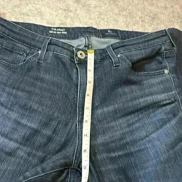AG Jeans, The Abbey Mid Rise Super Skinny. Size 29R, Dark Wash. - Picture 10 of 13